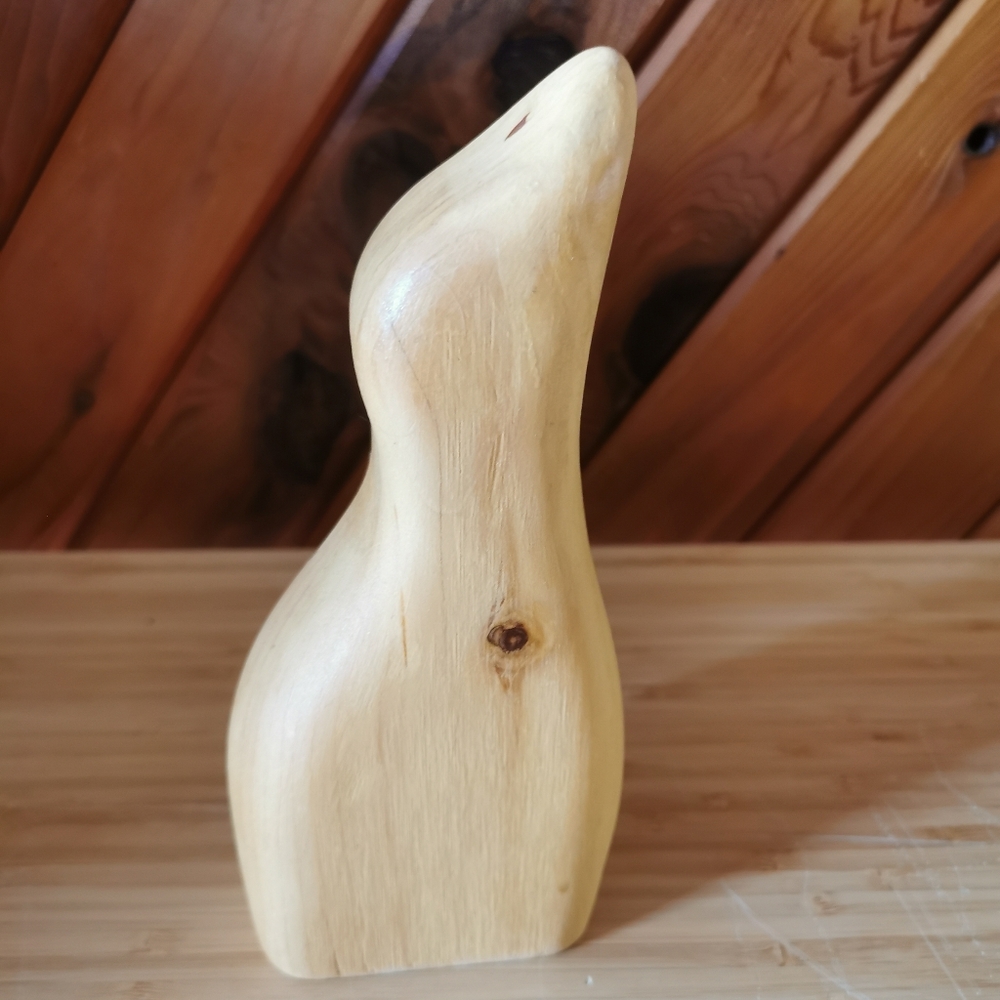 Vintage Wooden Bird Art Deco